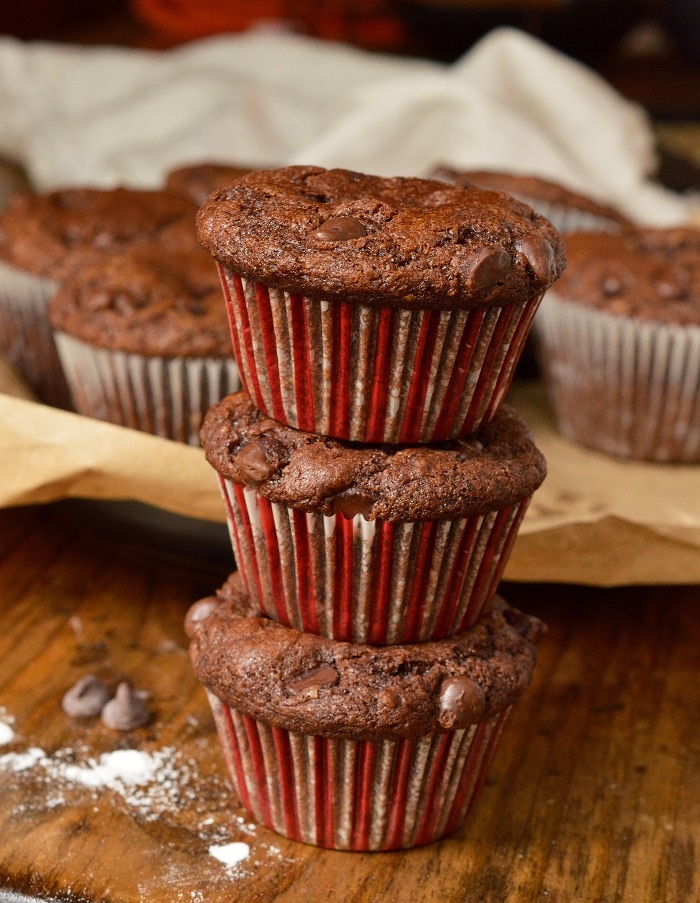 Double Chocolate Chip Muffins Rodelle Kitchen