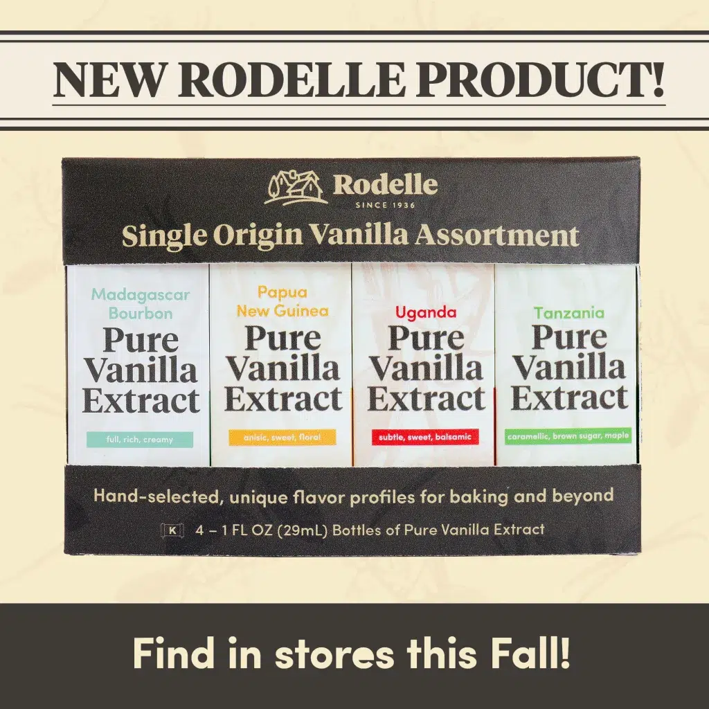 photo of four vanilla extracts in a gift pack packaging